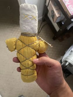Creole Witchery- Yellow Voodoo doll