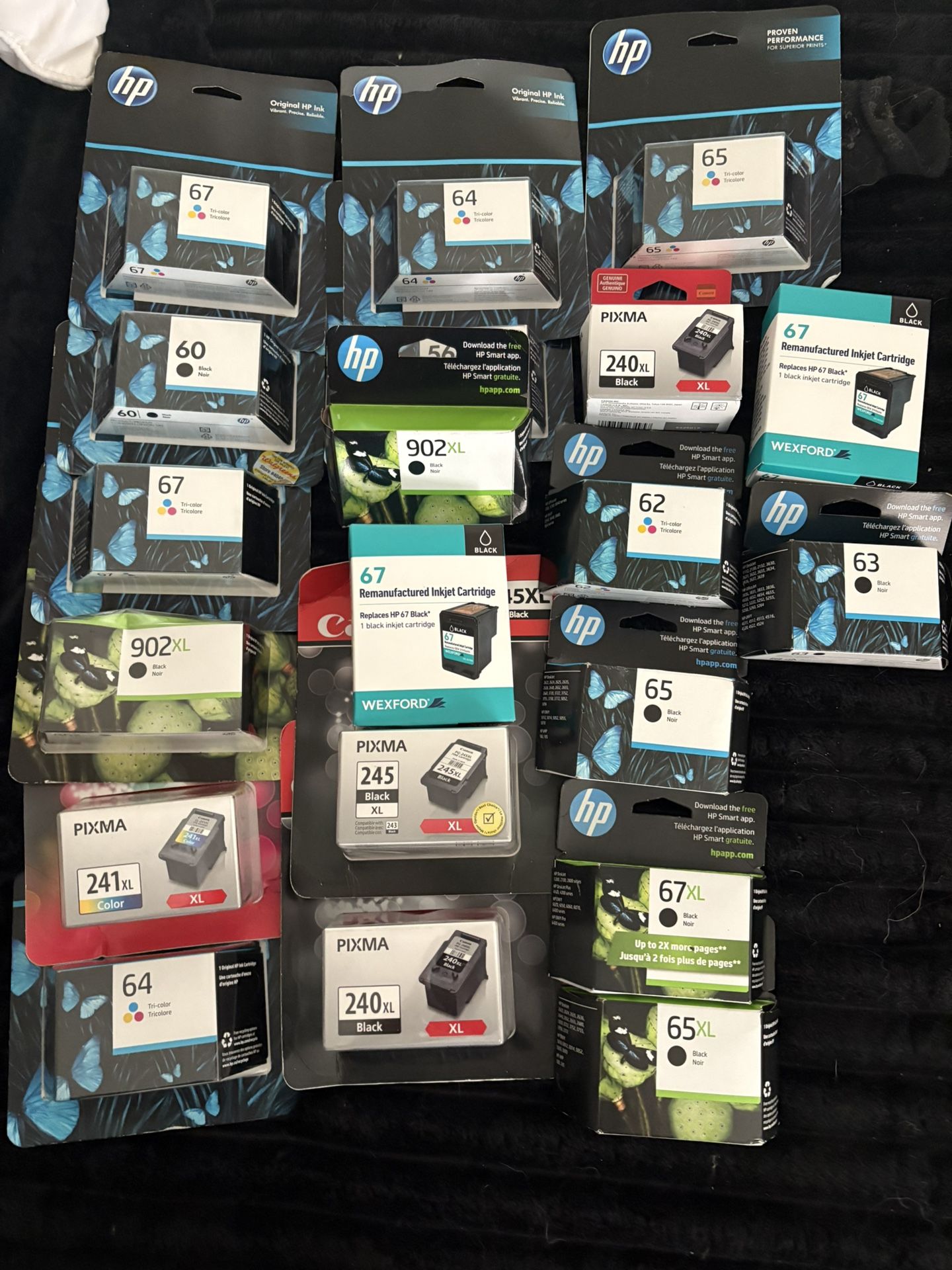 Assorted Hp Ink Cartridges