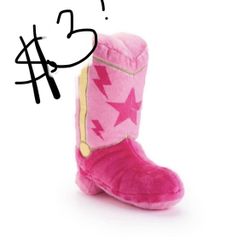 FAO Schwarz 10” Glam Cowgirl Boot Toy Plush