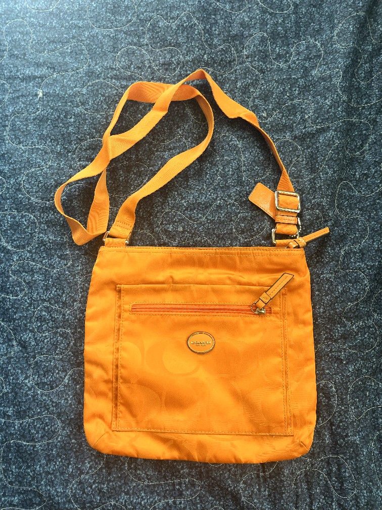Orange Crossbody Coach Bag
