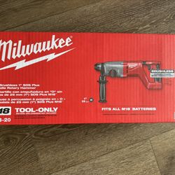 Milwaukee M18 18V Lithium-Ion Brushless Cordless 1 in. SDS-Plus D-Handle Rotary Hammer (Tool-Only)
