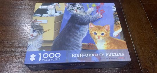 Kittens & Paint 1,000 piece puzzle 520 X 380mm