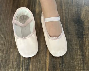 Pink Leather Ballet Shoes
