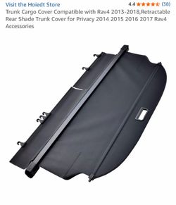 Trunk Cargo Cover Compatible with Rav4 2013-2018,Retractable Rear Shade Trunk Cover for Privacy 2014 2015 2016 2017 Rav4 Accessories