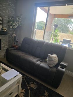 2 couches and 1 recliner