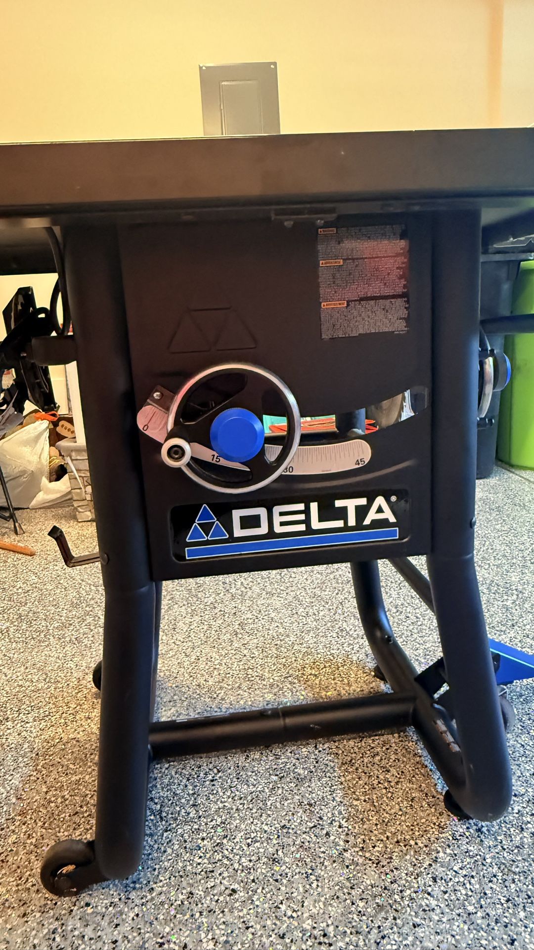 DELTA Contractor saw, Diablo carbide Stacked dado Saw, Saw Push Block And Clamps