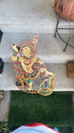 Rare   VTG. Buddha. Dancing hand carved phearon