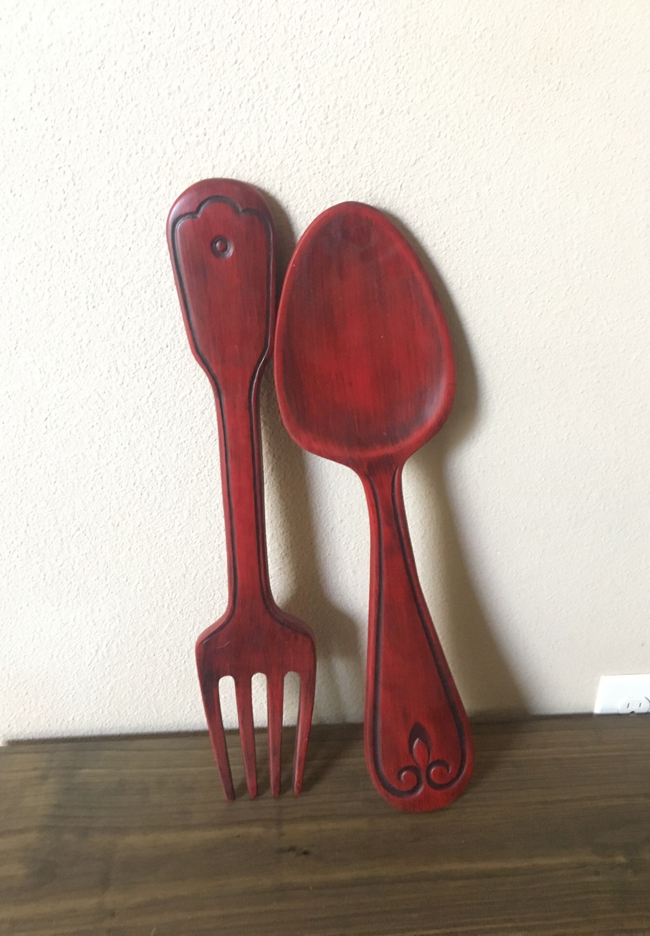 Giant spoon & fork / kitchen decor