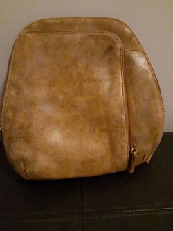 Brown leather bag