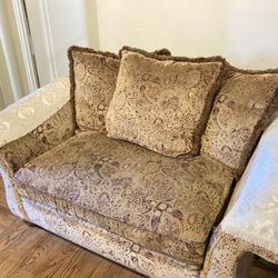 Loveseat and matching chair