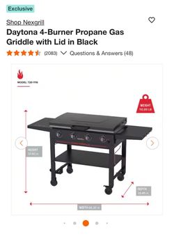4-burner Daytona griddle