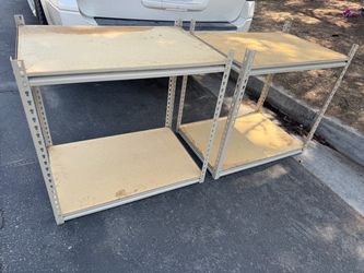 Metal Shelving Units – Set of 2