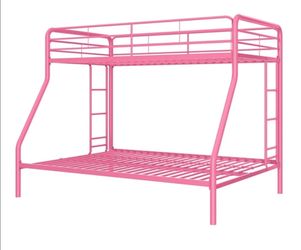 Twin over full bunk bed frame only, no mattress