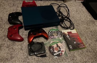 FULL SETUP, 43" 4K TV + Xbox One S Bundle – 4 Controllers + 1.8TB + 4 Games | No TV Remote