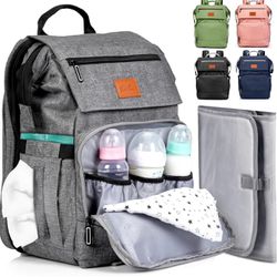 Baby Diaper Bag Backpack - Baby Bag for Boys & Girls, Diaper Backpack - Large Travel Diaper Bags w/Changing Pad 