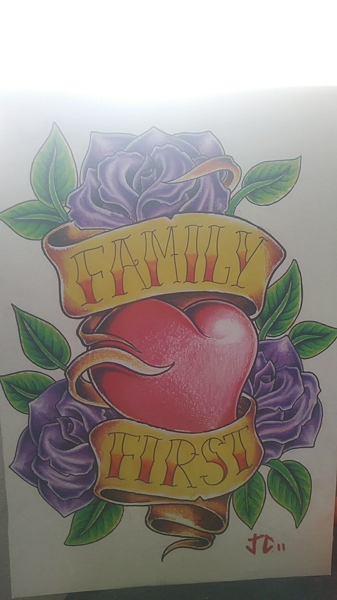 Family first painting