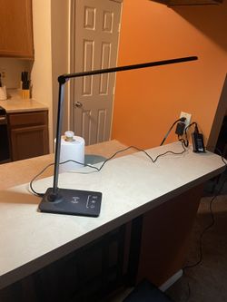 Desk Lamp W/ Built In Cordless Phone Charger