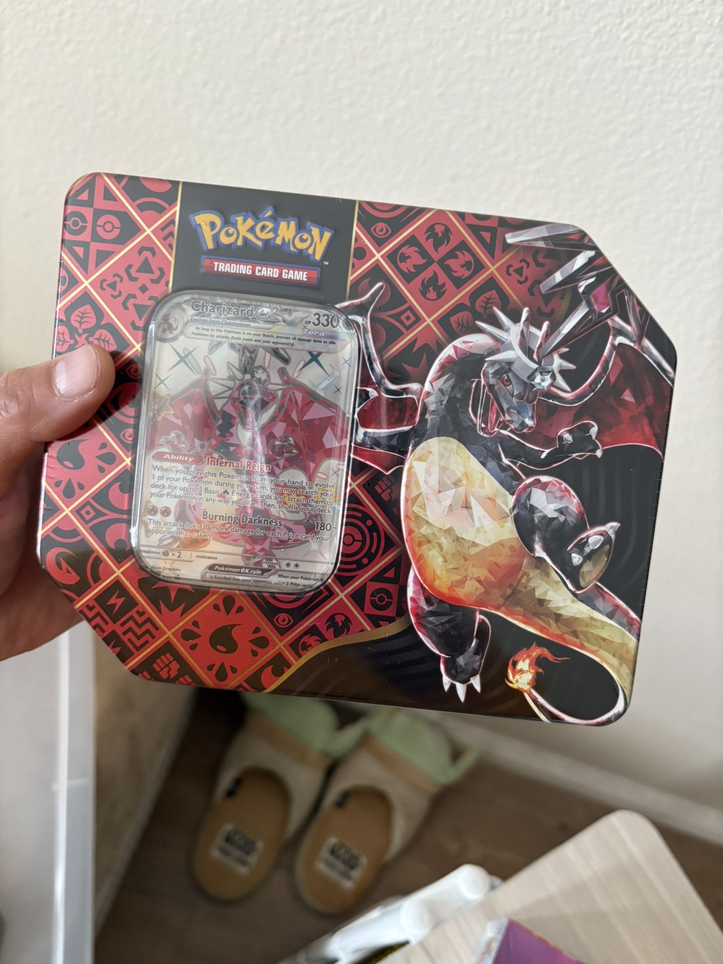 Charizard EX Paldean Fates Tin