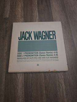 Jack Wagner Premonition Dance Remix Vinyl 12"