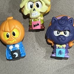 2025 Scooby Doo Burger King Halloween Toy Daphine Shaggy with Skull Mask lot of3