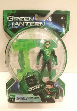 Green Lantern Hyper-Hammer Power Ring Hal Jordan Figure