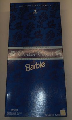 Vintage Winter Velvet Barbie Special Edition Avon Exclusive 1995 Mattel 15571NIB Thumbnail