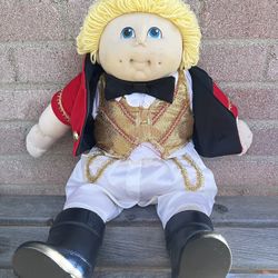 Vintage Cabbage Patch Kids Circus Ringmaster 1986 Blonde Curly Hair Blue Eyes-$75/local or shipped $15