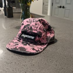 Supreme Pink Digital Camo Hat