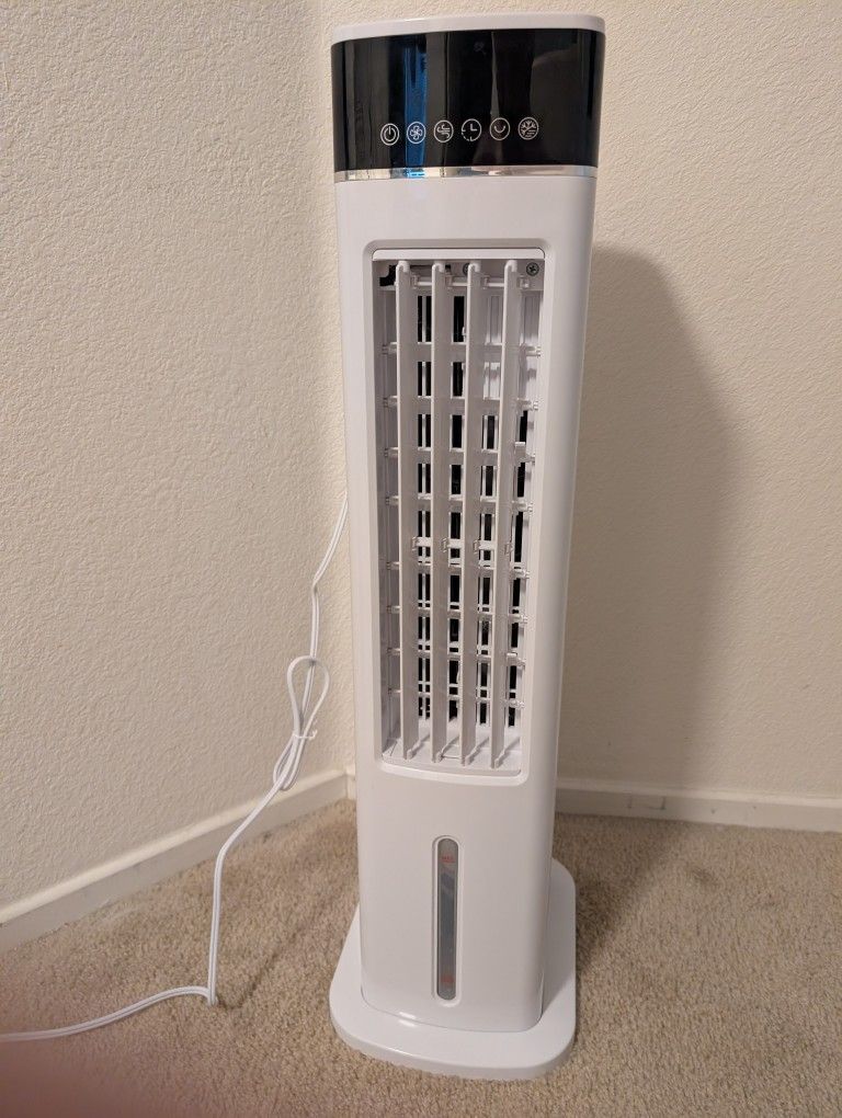 Personal Evaporative Cooler Swamp Cooler AC Fan With Ice Packs , Remote, And Replacement Pump