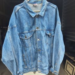 Vintage Corvette Denim Chevy Car Jean Jacket Size XxxL