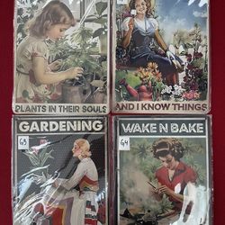 4 Garage / Man Cave / Decor Funny Metal Signs    