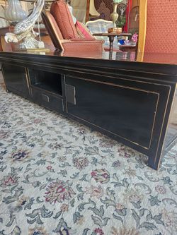 Handcrafted Solid Lacquered Ash Media Console
