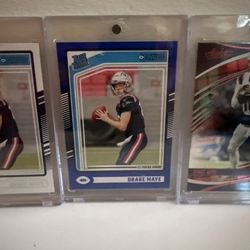 Lot Of 3 Drake Maye Rookie Cards In Mags