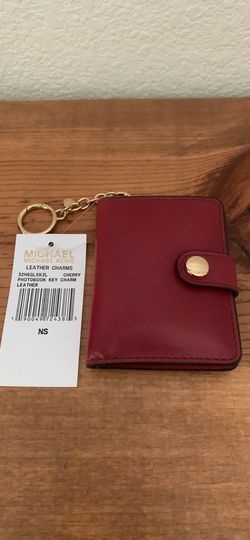 NWT***Michael Kors leather charms photo book key charm