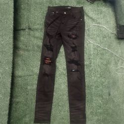 Amiri Multicolor Patch Jeans Size 30