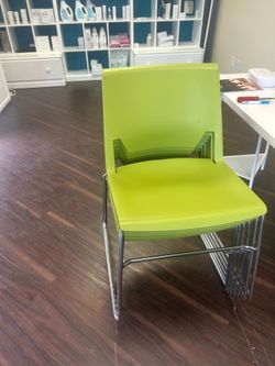 Haworth Apple Green Accent Chairs