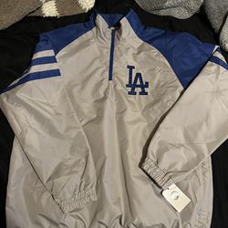 Los Angeles Dodgers Jacket Windbreaker L Large Brand New W Tags
