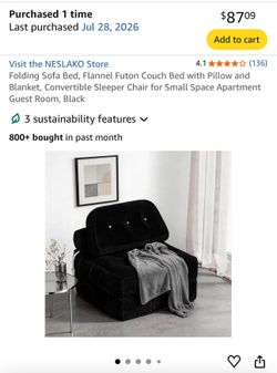 Folding sofa bed
