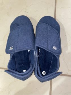 Men's Memory Foam Diabetic Slippers Slip-On Mules for Swollen Feet Adjustable