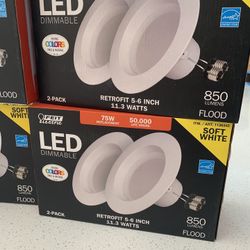 feit electric retrofit 5-6 inch soft white 2 pack Total Of 12