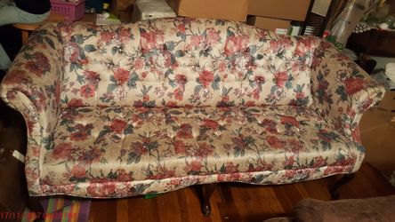 Floral couch