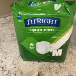 Medline FitRight Optifit Extra Incontinece Briefs Size Medium 