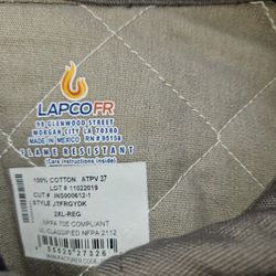 Fire resistant jacket. 2X.