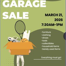 Garage Sale 3-21-26