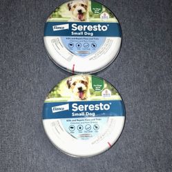 🐶 NEW!! 2 Seresto® Genuine Small Dog Collars (18 Pounds or less) 