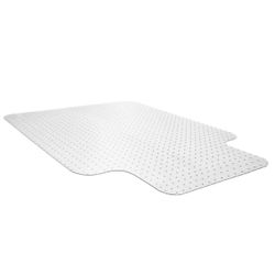Crystal Clear Vinyl Chair Mat Desk Mat w Lip For Carpet Office Furniture