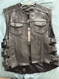 Motorcycle Leather Vest