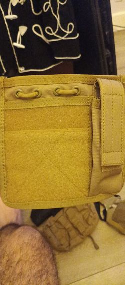 Lancer Tactical MOLLE Admin / Utility Pouch finished in Khaki/Tan
