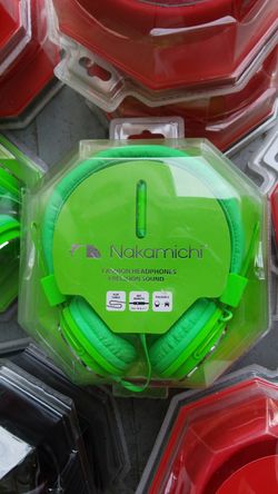 Wired Nakamichi cord headphone for cell phone radio