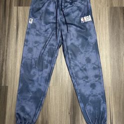 NBA Medium Blue Tie-Dye Fan Pants Basketball Officially Licensed
